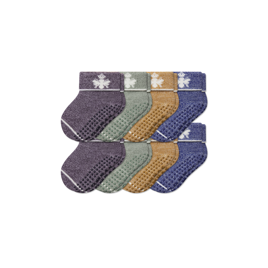 Baby Merino Wool Blend Gripper Calf Sock 8-Pack (6-12 Months) - Daily Step