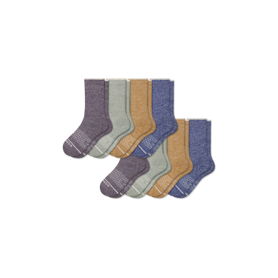 Youth Merino Wool Blend Calf Sock 8-Pack - Daily Pick