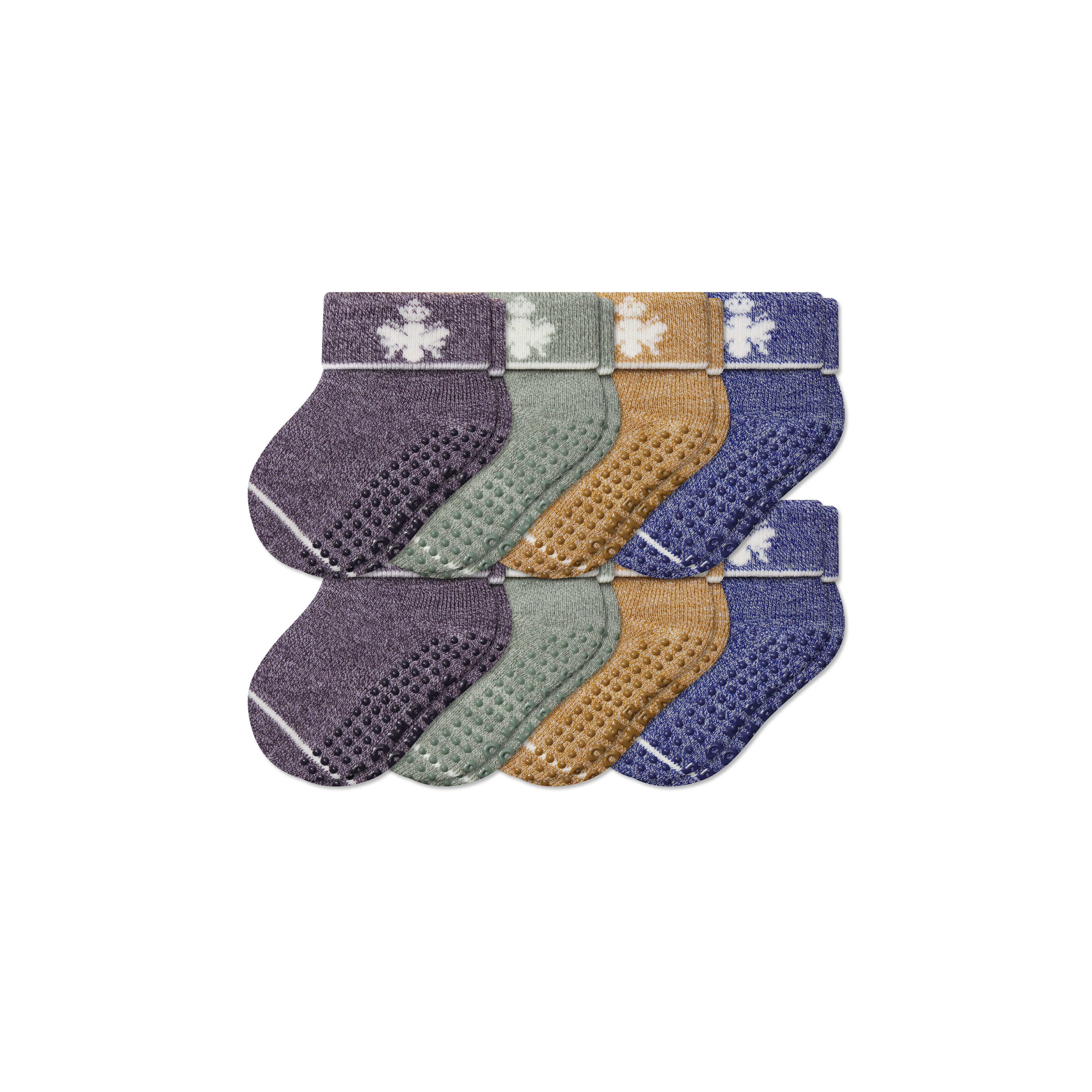 Baby Merino Wool Blend Gripper Calf Sock 8-Pack - Glacier Sage Mix / 6-12M L