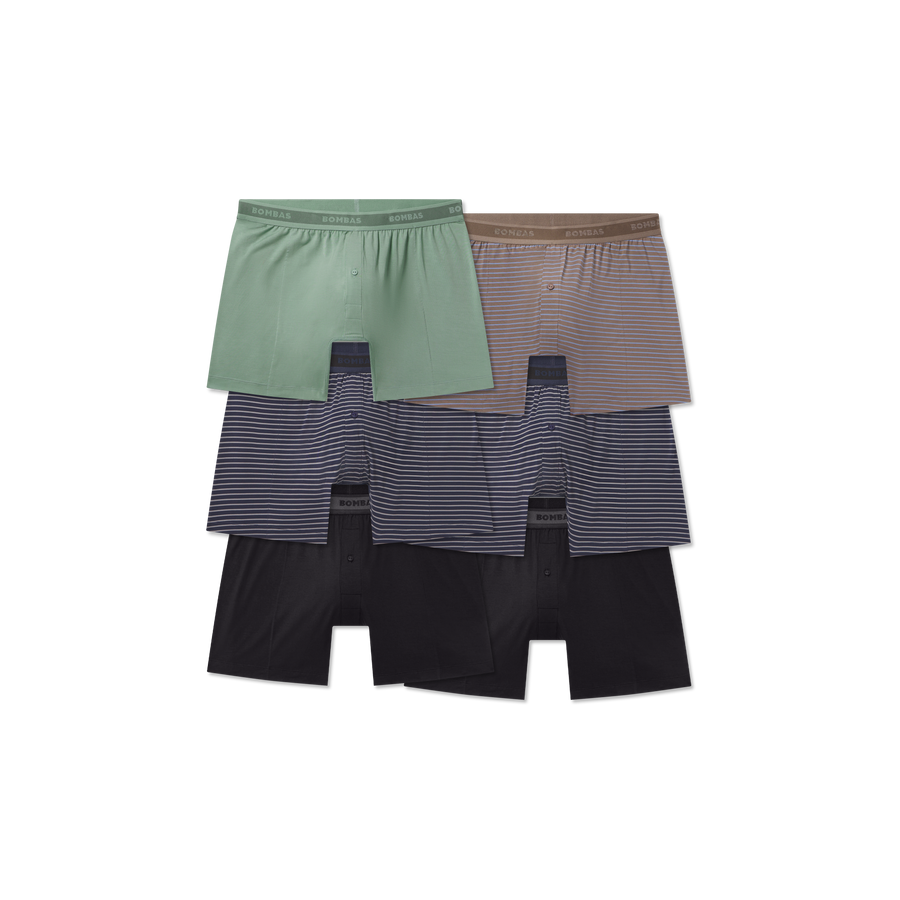 Men's Soft Flex Slim Boxer 6-Pack - Easy Stretch