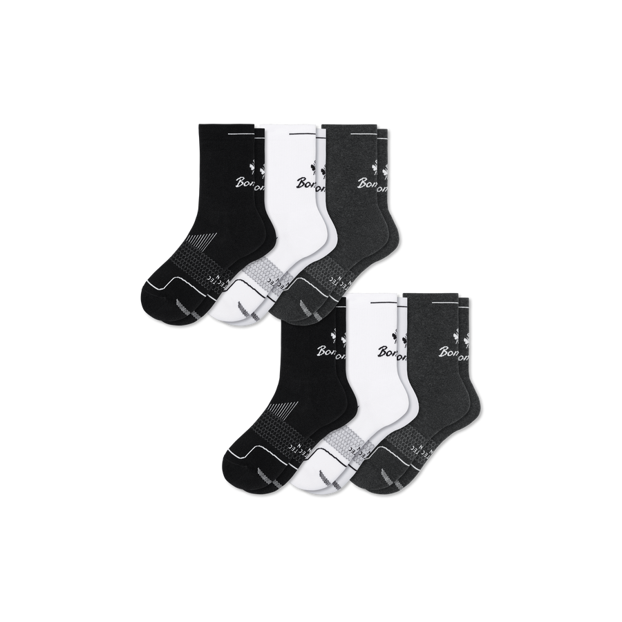 Men's Run Half Calf Sock 6-Pack - All Day Fit
