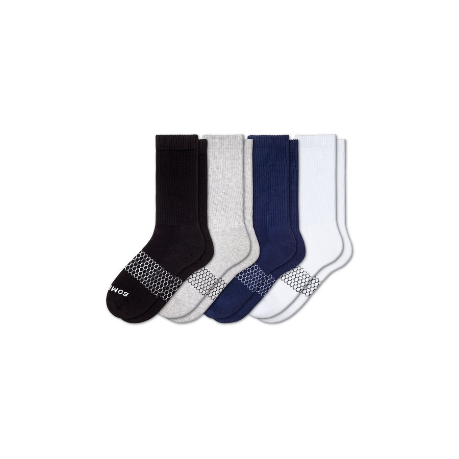 Men's Solids Calf Sock 4-Pack - Essential Ready