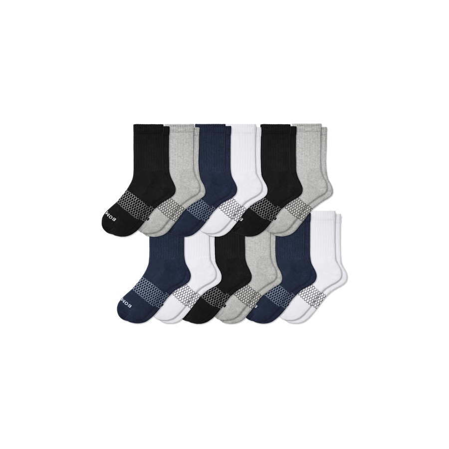 Women's Solids Half Calf Sock 12-Pack - Clean Finish