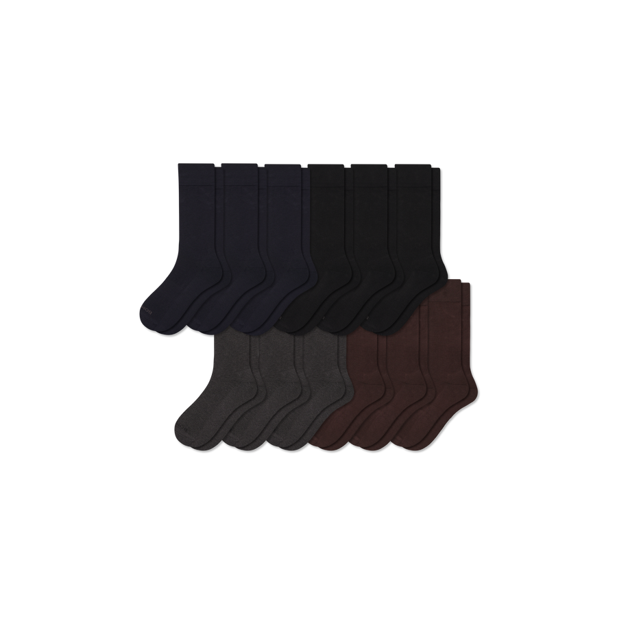 Men's Dress Calf Sock 12-Pack - All Day Fit