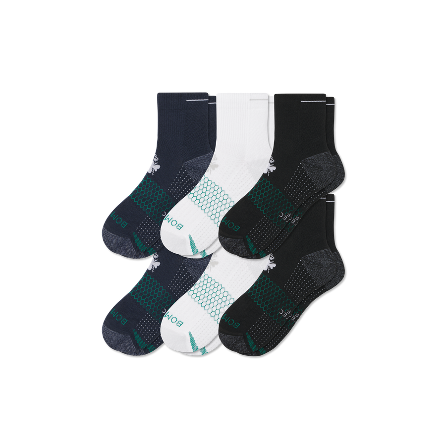Women's Golf Quarter Sock 6-Pack - Travel Pair