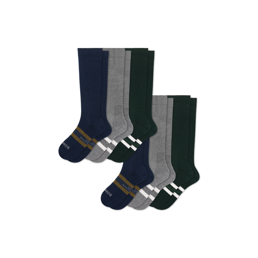 Men's Knee High Sock 6-Pack (15-20mmHg) - Ready Pair