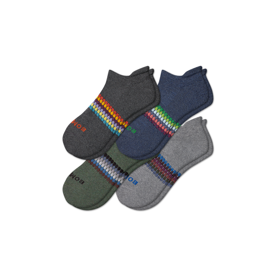 Men's Sunset Stripe Ankle Sock 4-Pack - Ready Pair