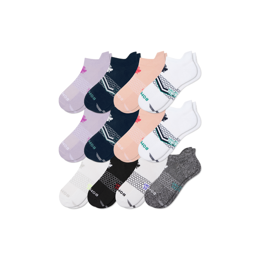 Women's All Sport Ankle Sock 12-Pack - All Day Fit