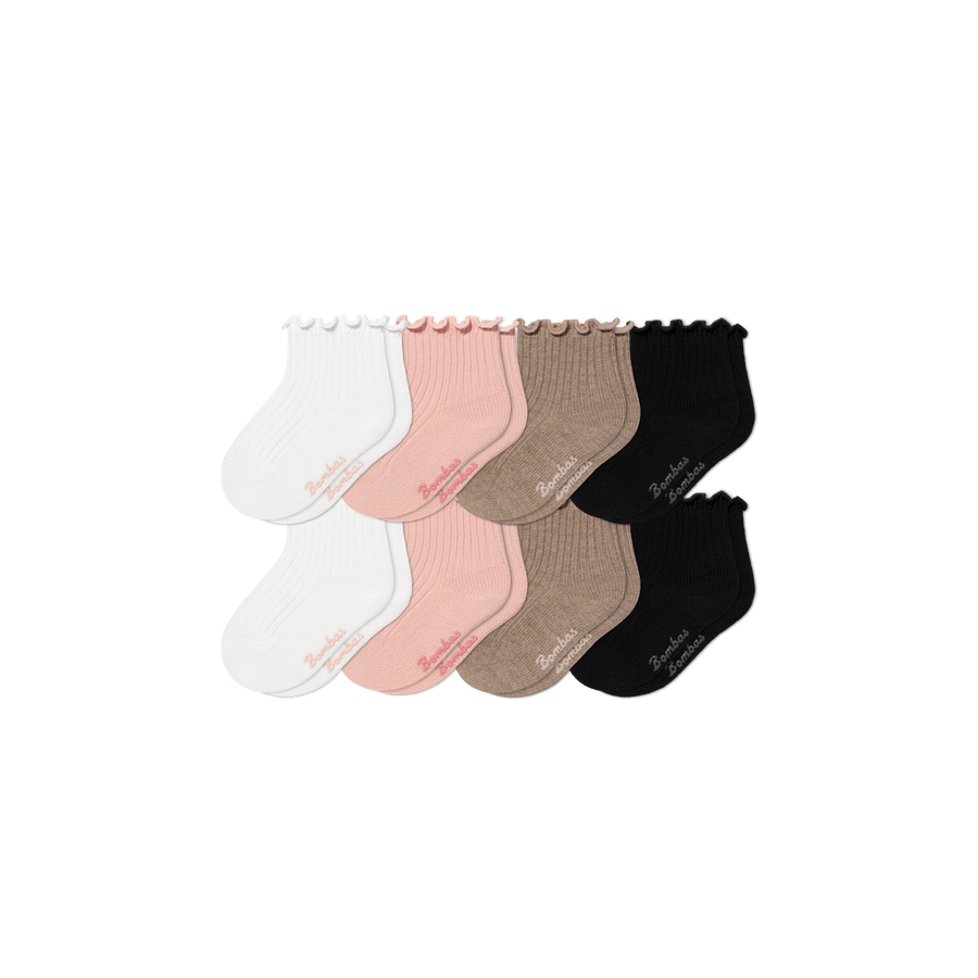 Baby Ruffle Rib Calf Sock 8-Pack (0-6 Months) - Daily Step