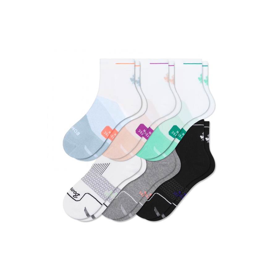 Women's Run Quarter Sock 6-Pack - Easy Pair