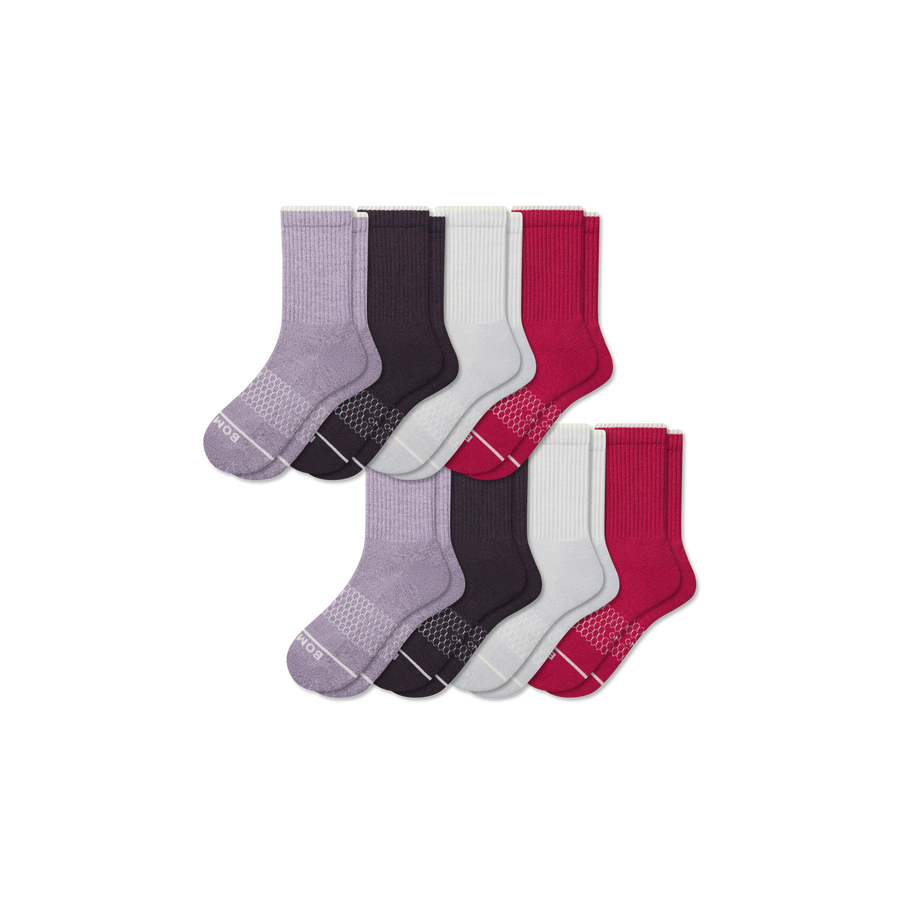 Women's Merino Wool Blend Half Calf Sock 8-Pack - Ready Pick