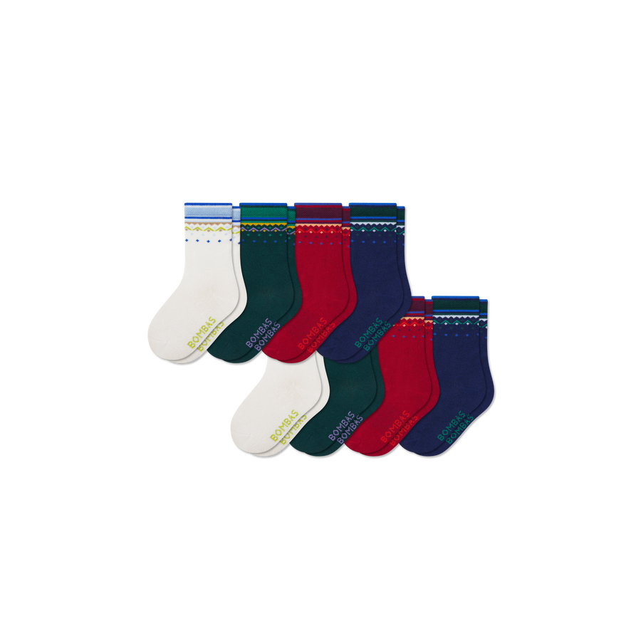 Junior Calf Sock 8-Pack - Simple Style