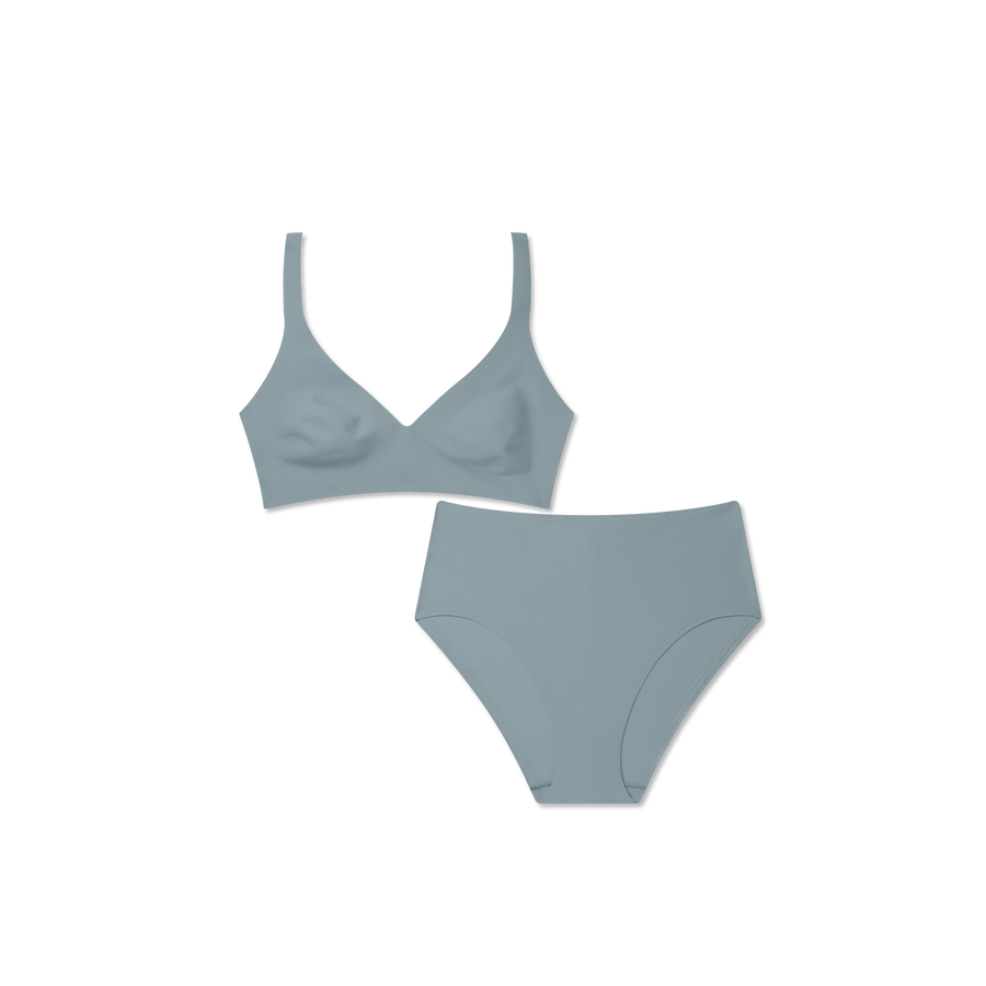 Women’s No Show Plunge Bralette + Hipster Pack - Daily Comfort