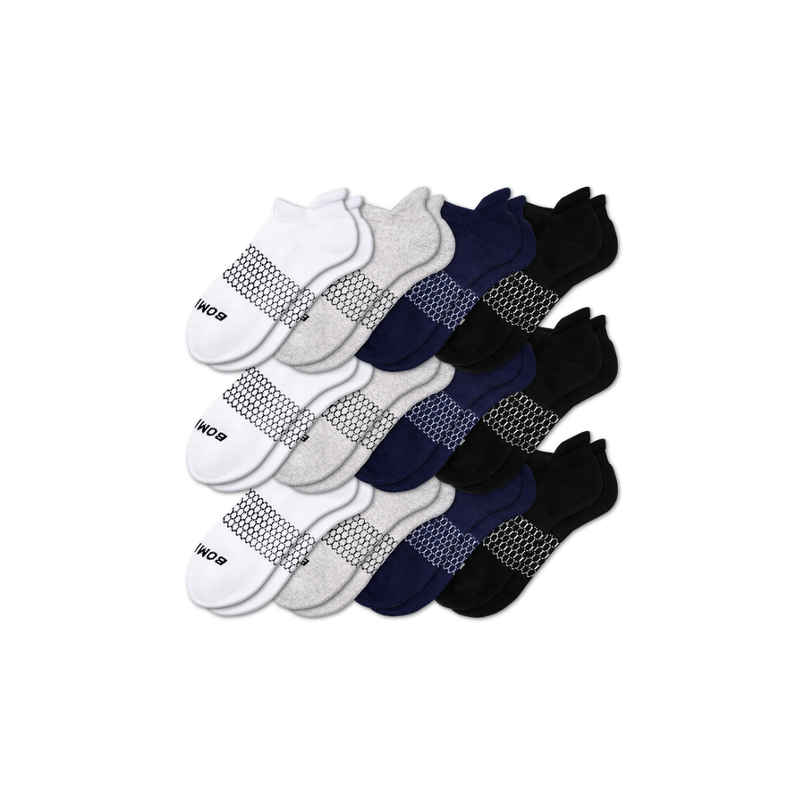 Men's Solids Ankle Sock 12-Pack - Daily Step