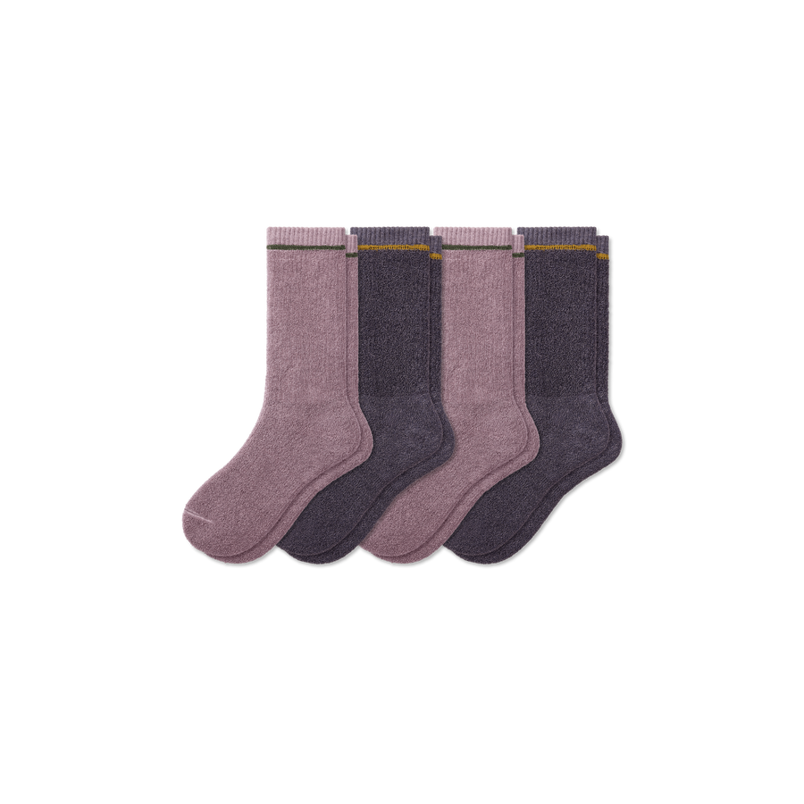 Women's Plush Terry Calf Sock 4-Pack - Premium Pick