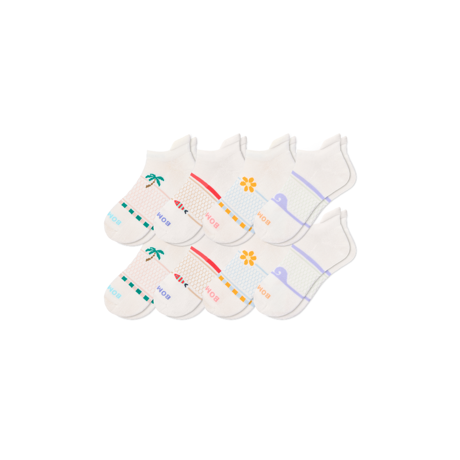 Women's Beach Day Ankle Sock 8-Pack - Daily Step