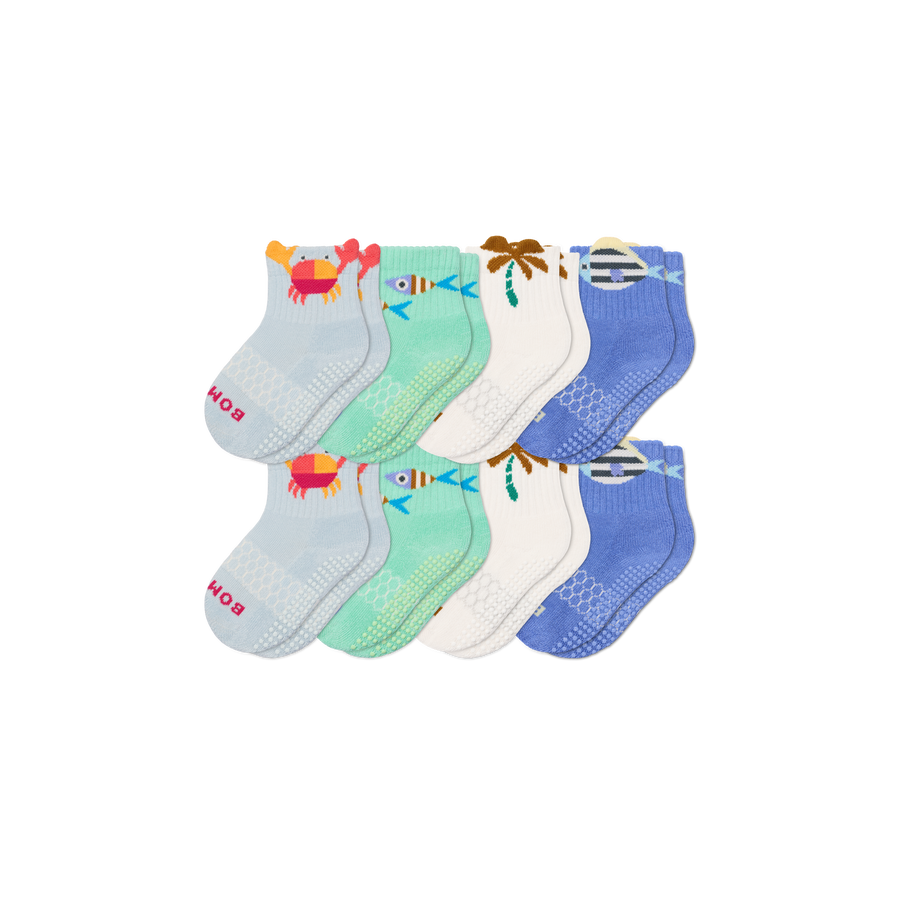 Toddler Gripper Calf Sock 8-Pack - Premium Pick