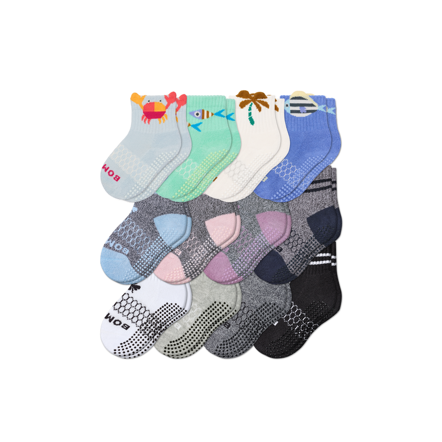 Toddler Gripper Calf Sock 12-Pack - Fresh Choice