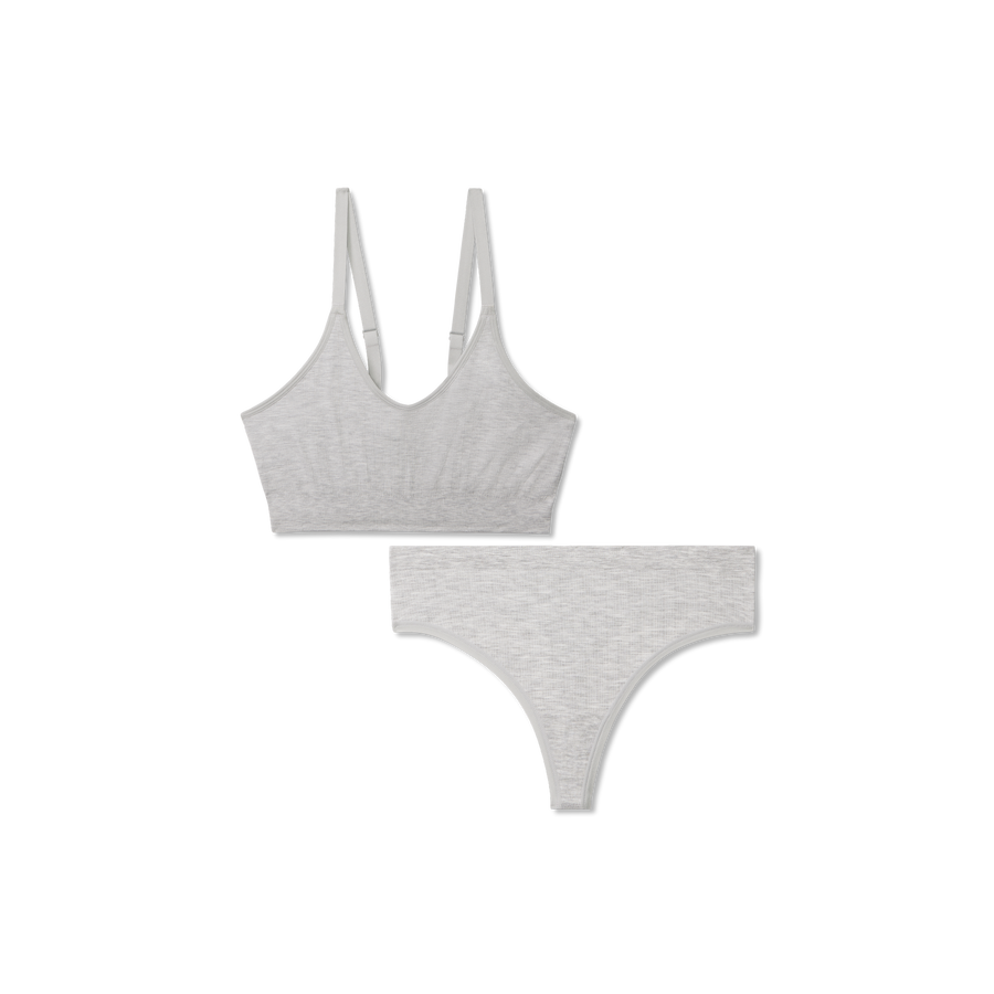 Women's Seamless Scoop Bralette + Thong Pack - Modern Touch