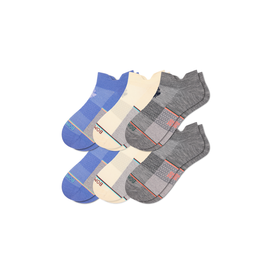Women's Sport Merino Wool Blend Ankle Sock 6-Pack - Soft Step