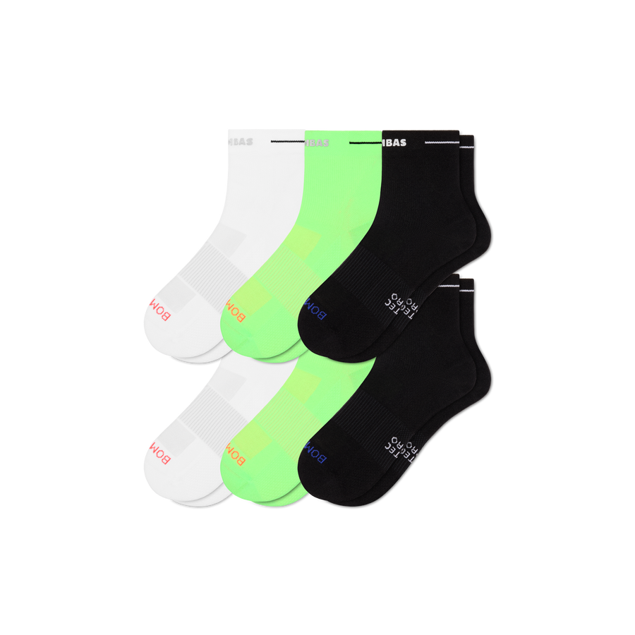 Men's RunPro Quarter Sock 6-Pack - Daily Cushion